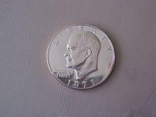 Bu 1973 - S Clad Proof Eisenhower Dollar Not Silver photo