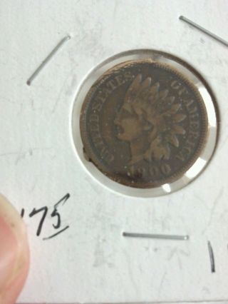 1900 Indian Head Cent Coin photo