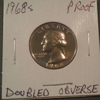 1968 - S 25c (proof) Washington Quarter Doubled Obverse photo
