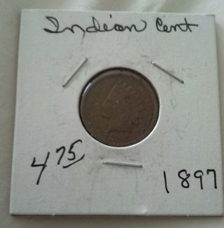 1897 Indian Head Cent Coin photo