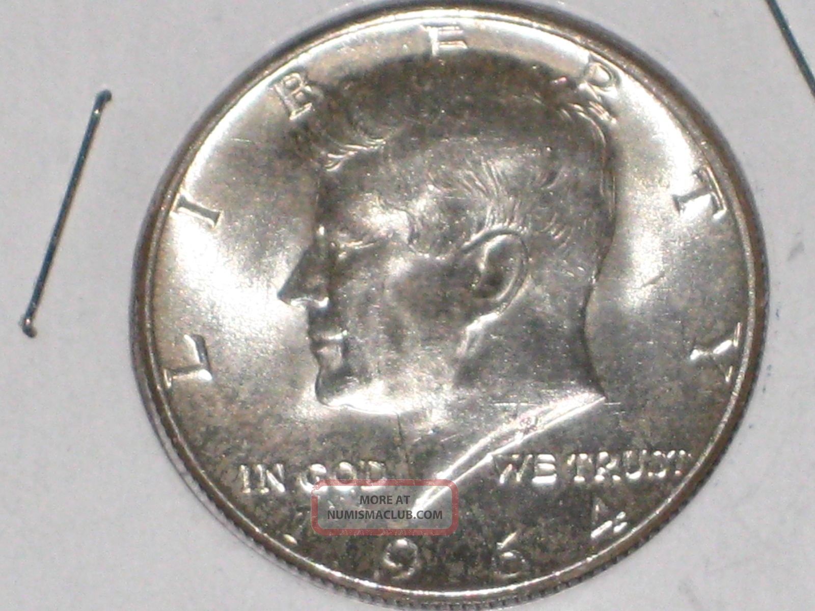 Two 2 Brilliant Uncirculated 1964 P Silver Kennedy Half Dollars