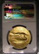 1907 Saint - Gaudens Wire Rim $20 Gold Ngc Uncirc Gem Appealing Gorgeous Gold photo 3