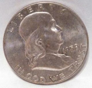 1959 D Ben Franklin Half Dollar photo