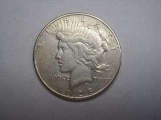 1928 S Peace Silver Dollar Coin Vf photo