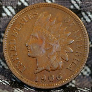Liberty Indian Head Cent 1906,  Uncirculated To Choice Uc Beauty photo