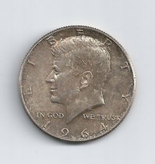 1964 Kennedy Half Dollar Brilliant Uncirculated With Toning photo