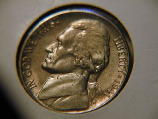 1941 - S Jefferson Bu Nickel Coin Aaa photo