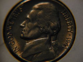 1941 - S Jefferson Bu Nickel Coin B photo