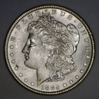 1885 Morgan Silver Dollar In State Uncirculated (c2) photo