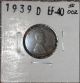 1939 D Lincoln Wheat Cent Circulated 002 - Low Mintage Coin Small Cents photo 2