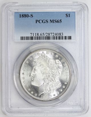 1880 S Morgan Silver Dollar Ms 65 Pcgs (4083) photo