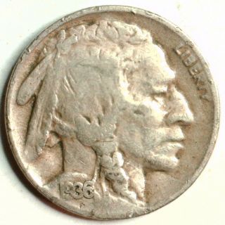 1936 D Buffalo Nickel 