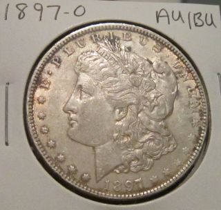1897 - O Morgan Silver Dollar Au / Bu Rare Key Date Us Silver Coin photo