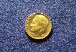 1974 - S Clad Proof Roosevelt Dime 10c. ,  Uncirculated photo