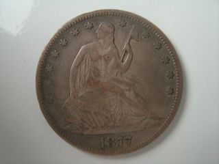1877 Seated Liberty Half Dollar - Coin photo