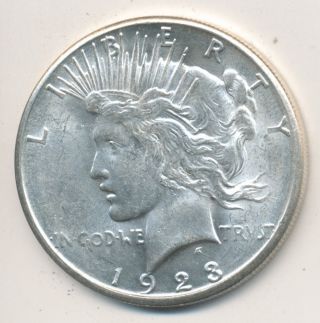 1923 S Peace Silver Dollar - About Uncirculated photo