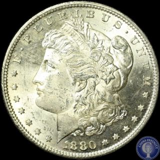 1880 S Brilliant Uncirculated Silver Morgan Dollar 906 photo