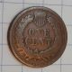 1868 Indian Head Cent - Full Rim,  Decent Detail & A Tough,  Semi - Key Date Small Cents photo 3