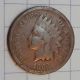 1868 Indian Head Cent - Full Rim,  Decent Detail & A Tough,  Semi - Key Date Small Cents photo 4
