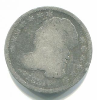 1831 Silver Bust Dime photo