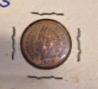 1908 - S Indian Head Cent photo