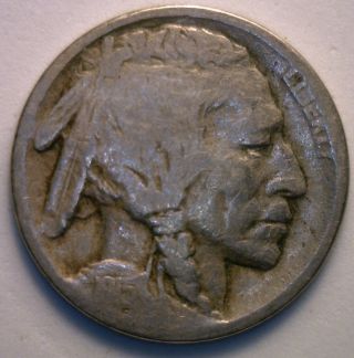 1915 D Buffalo Indian Head Nickel Us Coin G photo