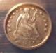 1855 Seated Liberty Half Dime,  Anacs Graded Vf Details,  Coin Half Dimes photo 1