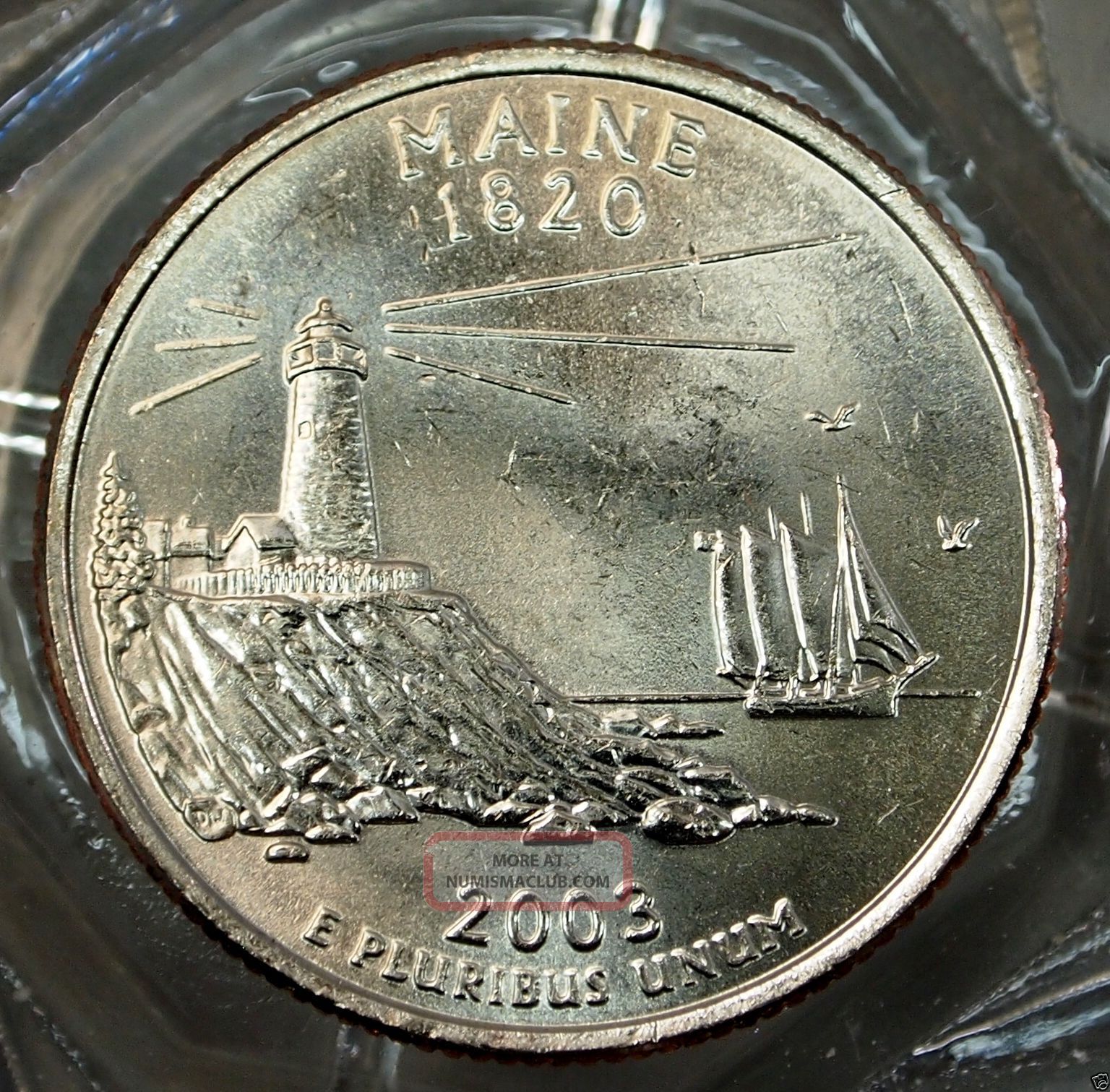 2003 D Uncirculated Maine State Quarter. . . . . . . 5481