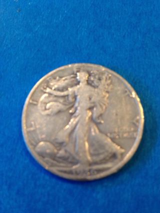1936 Standing Liberty Half Dollar.  900 Silver photo