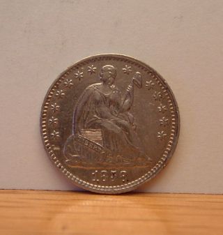 1858 Half Dime - - Example Of A Type Coin - Possible Old Cleaning photo