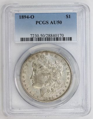 1894 O Morgan Silver Dollar Au 50 Pcgs (0170) photo