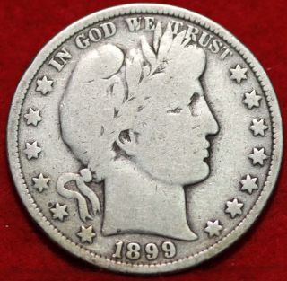 1899 Silver Barber Half Dollar photo