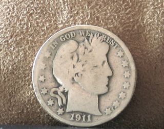 1911 - Barber Silver Half Dollar photo