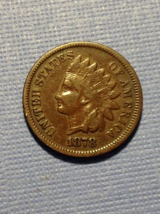 1878 Indian Head Cent Tough Date photo