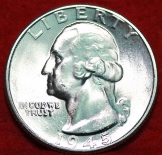 Uncirculated 1945 - D Washington Quarter photo