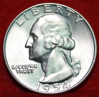 Uncirculated 1954 - D Washington Quarter photo