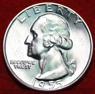 Uncirculated 1955 Washington Quarter photo