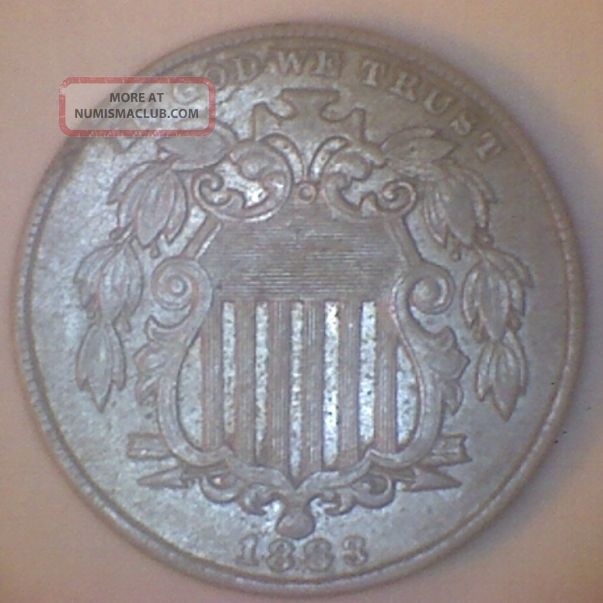 1883 Au Shield Nickel