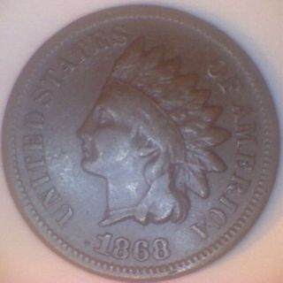 1868 (f) Indian Head Cent photo