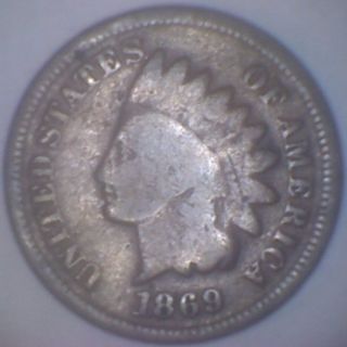 1869 (g) Indian Head Cent photo