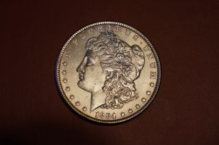 1884 - P Morgan Silver Dollar Bu photo