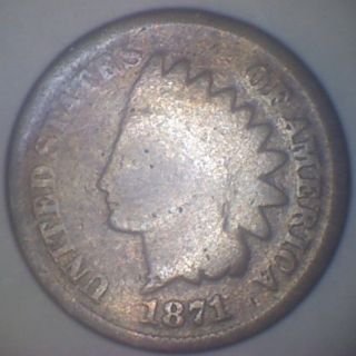 1871 (g) Indian Head Cent photo