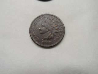 1868 United States Indian Head Cent Xf Details photo