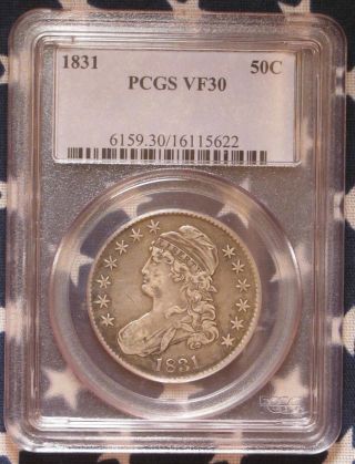 1831 Half Dollar,  Pcgs Vf30,  Rotated Die,  Opportunity photo