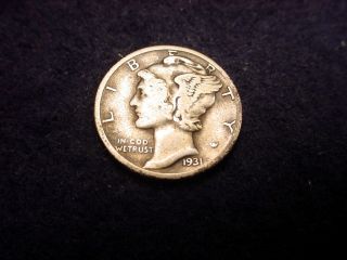 1931 - D Mercury Dime Great Coin 11 photo
