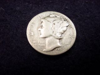 1930 - S Mercury Dime Great Coin 9 photo