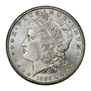 1884 - Cc $1 Morgan Dollar Pcgs Ms66 photo
