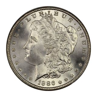 1886 $1 Morgan Dollar Pcgs Ms67 photo