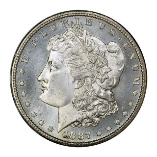 1887 - S $1 Morgan Dollar Pcgs Ms65 photo