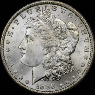 1888 - O $1 Morgan Dollar Pcgs Ms65+ photo
